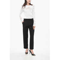 Pantaloni office Dama - Pantaloni office DSQUARED2 Cuffed Hem Virgin Wool Boston Pants Black Femei (BM 19164242) - B-mall.ro