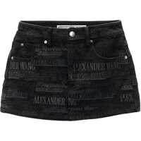 Fuste scurte All-Over Logo Denim Mini Skort Femei