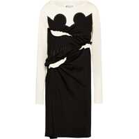 Rochii lungi Mm1 Mm10 Knitted Dress With Satin Details Femei