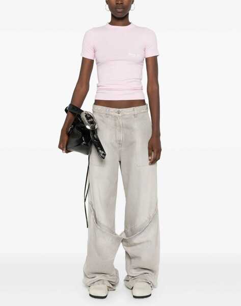 Tricouri Balenciaga Cotton Beverly Hills Slim Fit T-Shirt Pink Femei (BM 19164410) 2