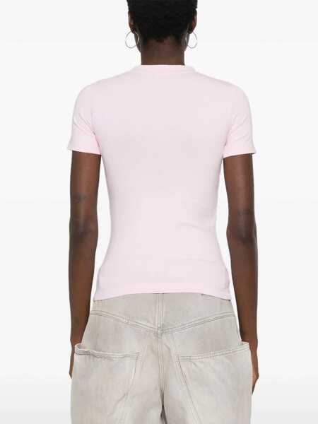 Tricouri Balenciaga Cotton Beverly Hills Slim Fit T-Shirt Pink Femei (BM 19164410) 4