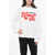 DSQUARED2 Cotton Honey Crew-Neck Sweatshirt With Contrasting Print White
