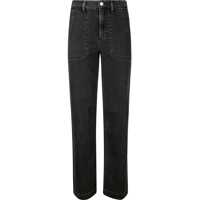 Blugi drepti High Waist Wide Leg Jeans 24Cm Femei