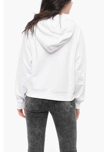 Bluze de trening Diesel Brushed Cotton Reggy Full Zip Hoodie White Femei (BM 19164707) 2