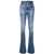 DSQUARED2 Icon Slim Fit Trumpet Jeans With Ankle Split 22Cm Blue