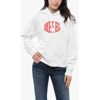 Bluze de trening Brushed Cotton Hoodie With Embossed Logo Femei