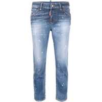Blugi drepti Cropped Acid Wash Cool Girl Jeans 15Cm Femei