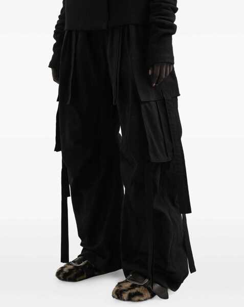 Pantaloni casual Dolce & Gabbana Waxed Cord Cargo Pants BLACK Femei (BM 19164899) 4