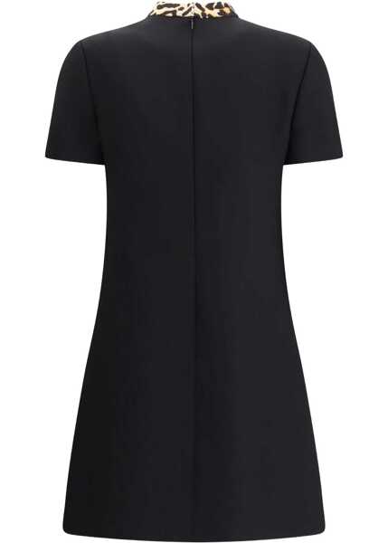 Rochii elegante Valentino Garavani Bow Dress In Couture Crepe BLACK Femei (BM 19164914) 2