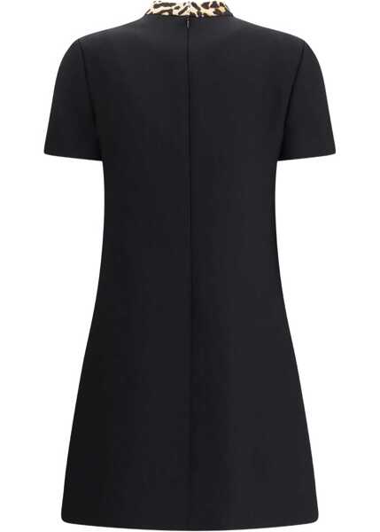 Rochii elegante Valentino Garavani Bow Dress In Couture Crepe BLACK Femei (BM 19164914) 3