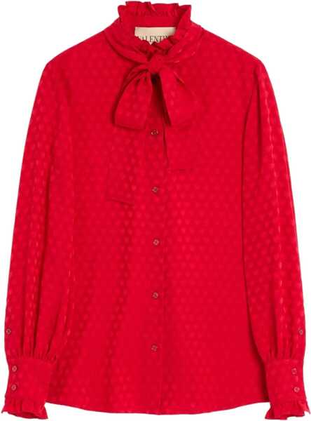 Camasi Valentino Garavani La Cour De Coeur Shirt RED Femei (BM 19164935) 1