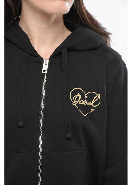 Bluze de trening Diesel Brushed Cotton Reggy Full Zip Hoodie Black Femei (BM 19164998) 3