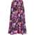 Balenciaga Pleated Long Skirt With Floral Motif And Chain Detail Pink