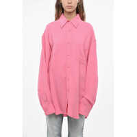 Camasi casual Drop Shoulder Fit Solid Colour Shirt Femei
