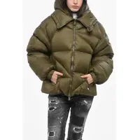 Geci de iarna Solid Color Quilted Double B Down Jacket Femei
