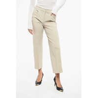 Pantaloni casual S Twill Cotton Blend Zemira Chinos Pants Femei