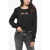 Diesel Red Tag Crew Neck Slimmy Sweatshirt With See Through Detail Black