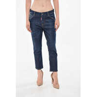 Blugi drepti Cropped Regular Fit Cool Girl Jeans 16Cm Femei