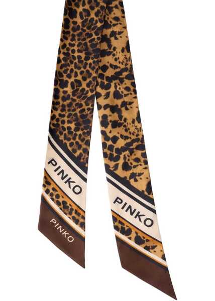 Esarfe Pinko Foulard Samba Twilly Brown Femei (BM 19165175) 2
