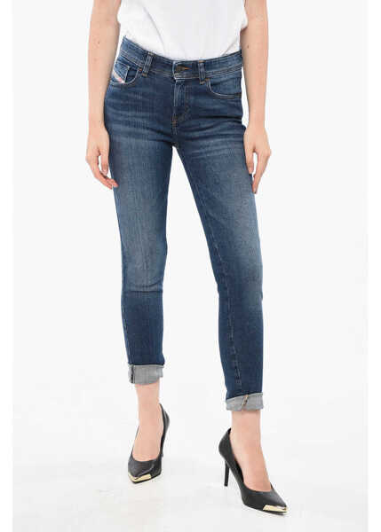 Blugi skinny Diesel Stretch Denim Super Skinny 2017 Slandy Jeans 12Cm L.32 Blue Femei (BM 19165178) 1