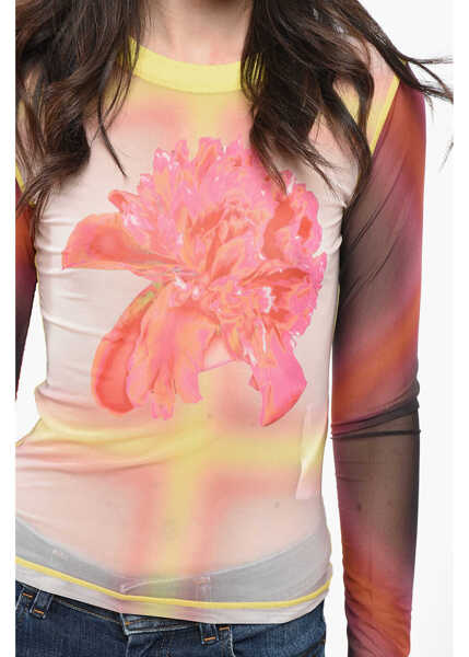 Bluze Diesel Red Tag Floral Patterned Sielito Mesh Top Multicolor Femei (BM 19165235) 3