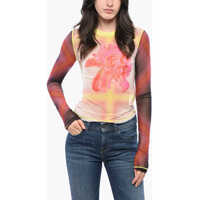Bluze Red Tag Floral Patterned Sielito Mesh Top Femei