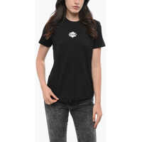 Tricouri Crew Neck Cotton T-Shirt With Printed Logo Femei