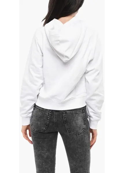Bluze de trening Diesel Brushed Cotton Garden Hoodie With Print White Femei (BM 19165247) 2
