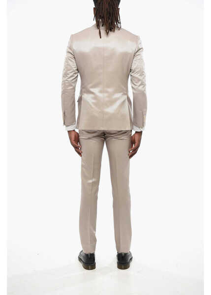 Costume CORNELIANI Silk Blend Academy 3-Piece Suit Beige Barbati (BM 19165262) 4