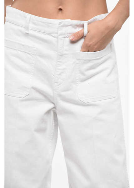 Blugi drepti Dior Straight Fit Denims With Hidden Closure 28Cm White Femei (BM 19165265) 3