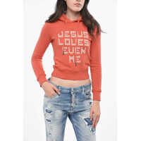 Hanorace Embossed Embroidered Slim Fit Hood Femei