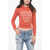 DSQUARED2 Embossed Embroidered Slim Fit Hood Orange