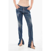 Blugi drepti Regular Fit Trumpet Jeans With Ankle Split 20Cm Femei