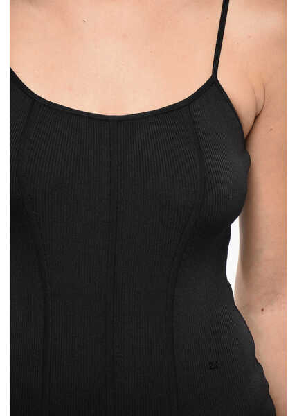 Body-uri Cline Stretchy Knitted Bodysuit Black Femei (BM 19165406) 3