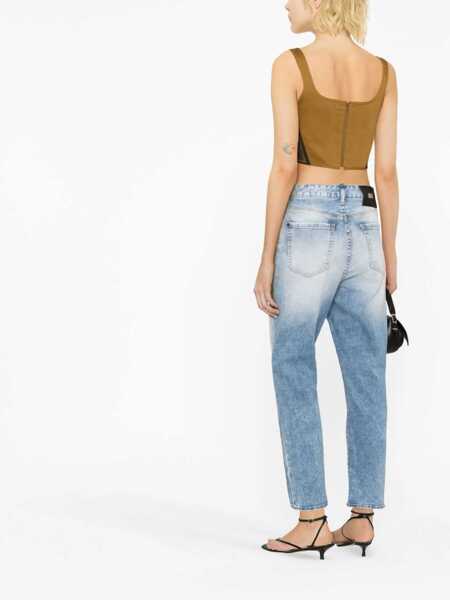 Blugi drepti DSQUARED2 Icon Regular-Fit Jeans Boston Stonewashed Effect 19Cm Blue Femei (BM 19165430) 3