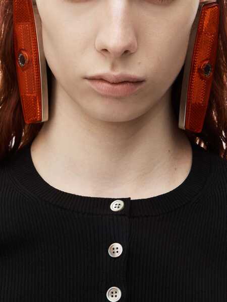 Cardigane Alexander Wang Cropped Ribbed Cami Cardigan With Tank Twinset Black Femei (BM 19165451) 5