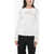 Ermanno Scervino Long-Sleeved Cotton T-Shirt With Lace Patches White