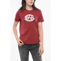Tricouri Crew Neck Cotton T-Shirt With Embossed Logo Femei
