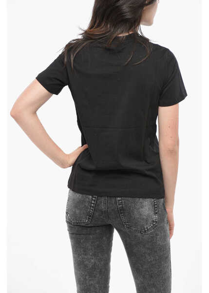 Tricouri Diesel Crew Neck Garden Cotton T-Shirt Black Femei (BM 19165592) 2