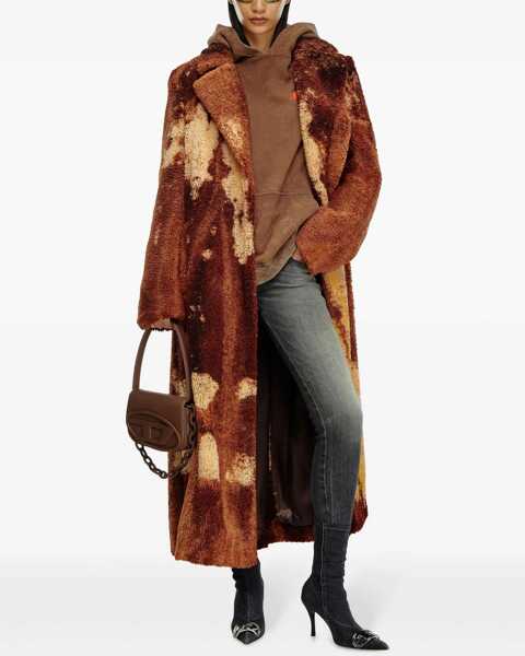 Paltoane Diesel Red Tag Rust Effect Illow Teddy Coat Brown Femei (BM 19165604) 2