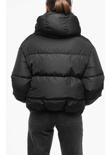 Geci de iarna Bacon Quilted Cloud Down Jacket With Front Zip Black Femei (BM 19165631) 2