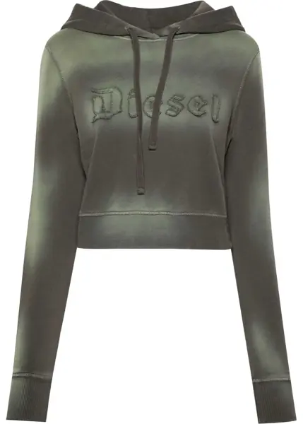 Bluze de trening Diesel Red Tag Cropped Fit Slimmy Hoodie With Patched Logo Military Green Femei (BM 19165655) 1