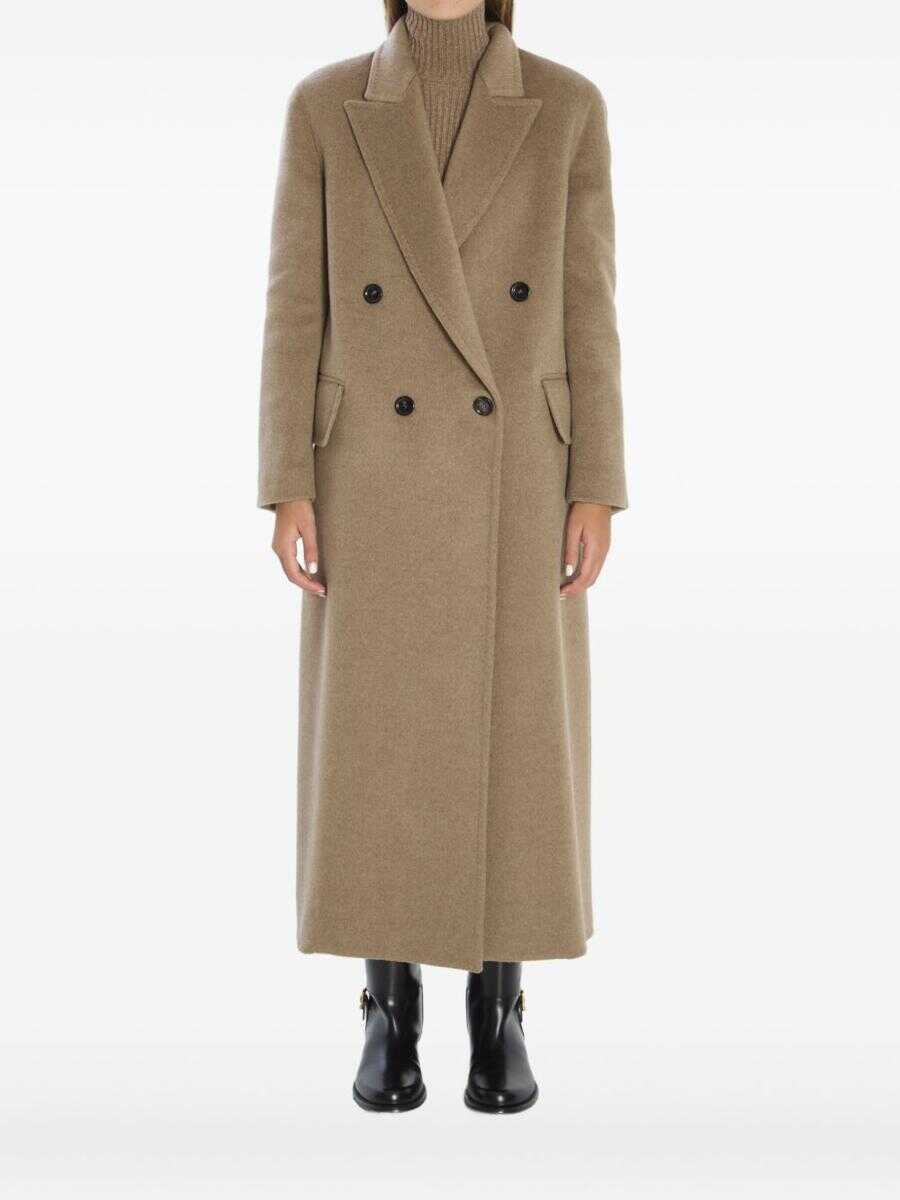 Paltoane Max Mara Max Mara Coats BROWN Femei (BM 19166322) 1