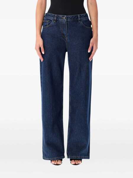 Blugi Magda Butrym Magda Butrym Loose-Leg Faded Denim Pants NAVY Femei (BM 19166943) 1