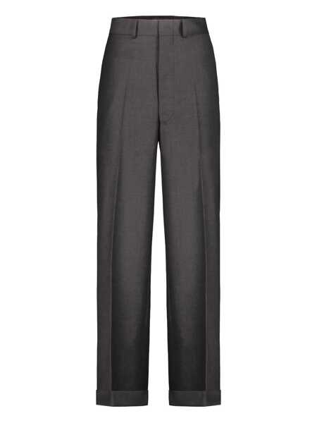 Pantaloni casual JUNYA WATANABE Junya Watanabe Wool Wide-Leg Pants BLACK CHARCOAL Femei (BM 19167195) 1