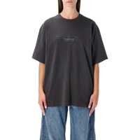 Tricouri Alexander Wang Oversized Grey Délavé Cotton T-Shirt Femei