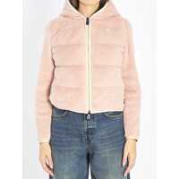 Bluze de trening Padded Hoodie In Pink Femei