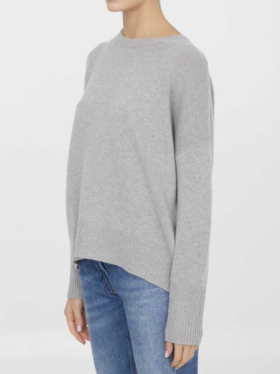 Pulovere Lisa Yang Mila Crew-Neck Sweater GREY Femei (BM 19167885) 2