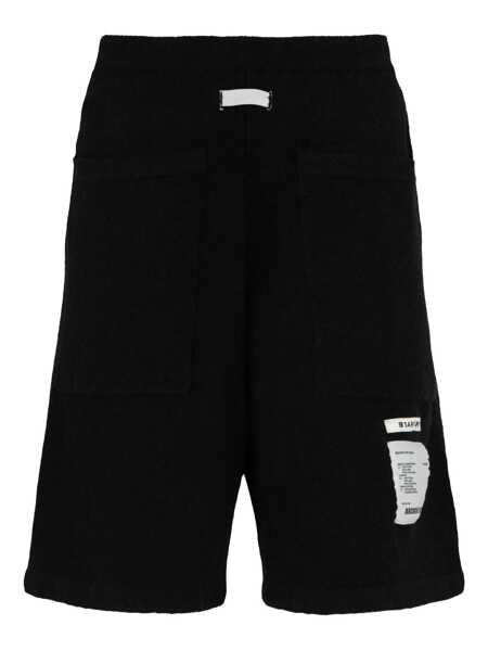 Pantaloni B1 Archive B1 Archive Wool Blend Bermuda-Shorts Black Barbati (BM 19168905) 2