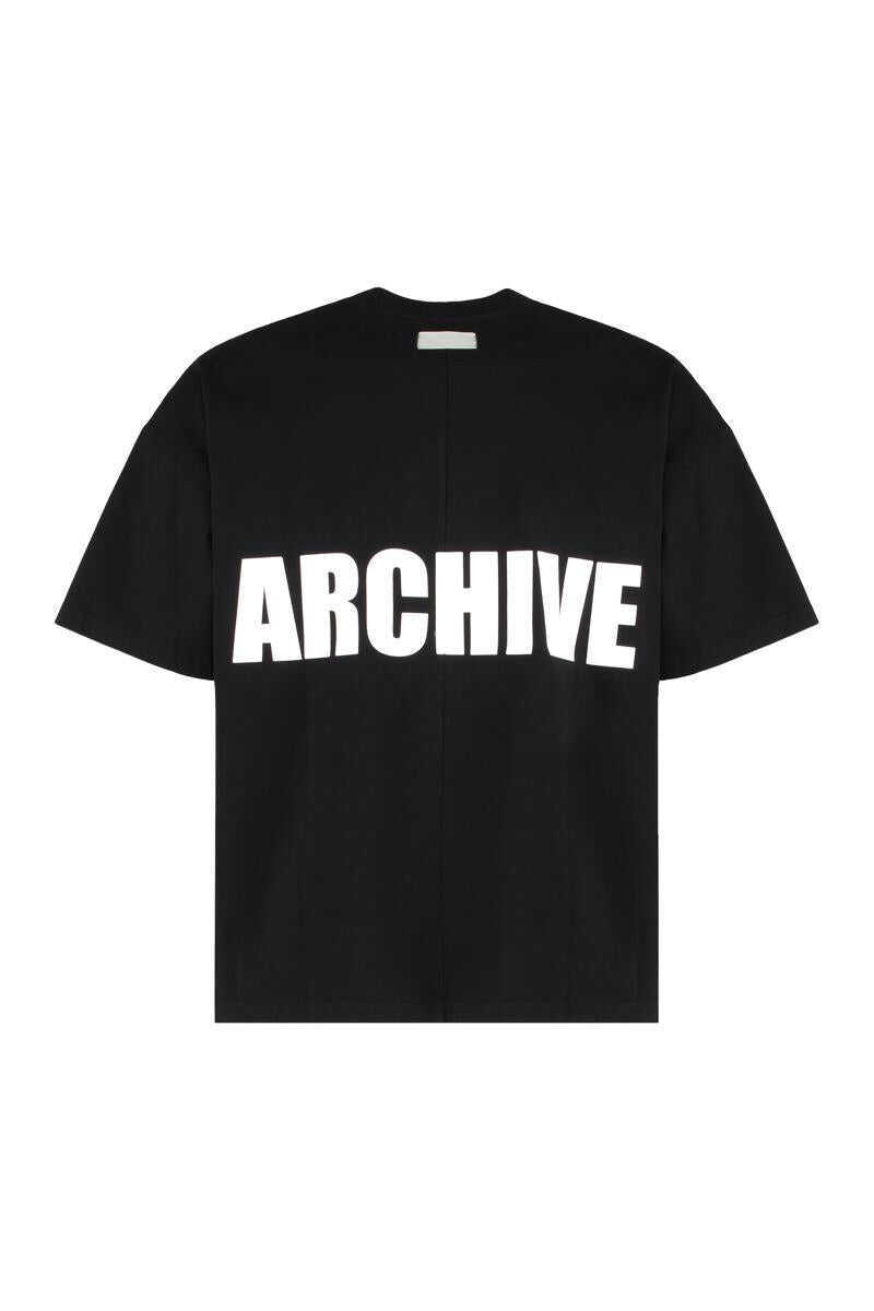 Tricouri B1 Archive B1 Archive Cotton Crew-Neck T-Shirt Black Barbati (BM 19168923) 2
